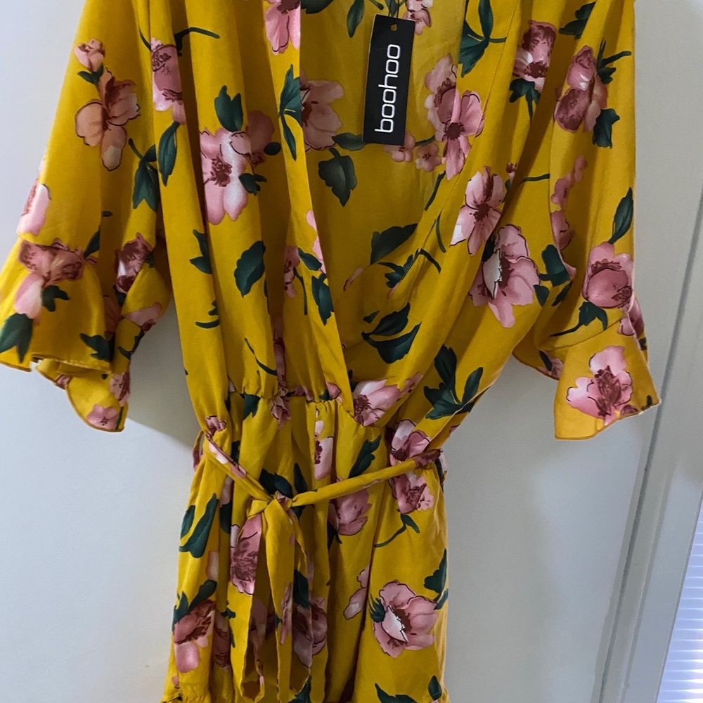 Floral romper boohoo
